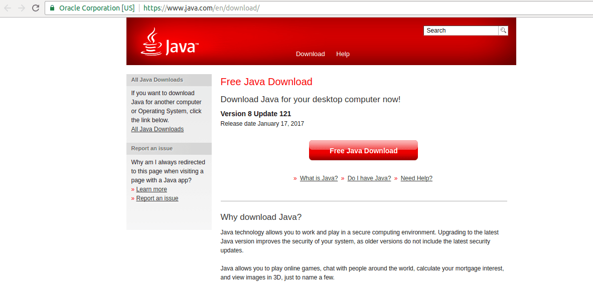 Java version 8 update 101